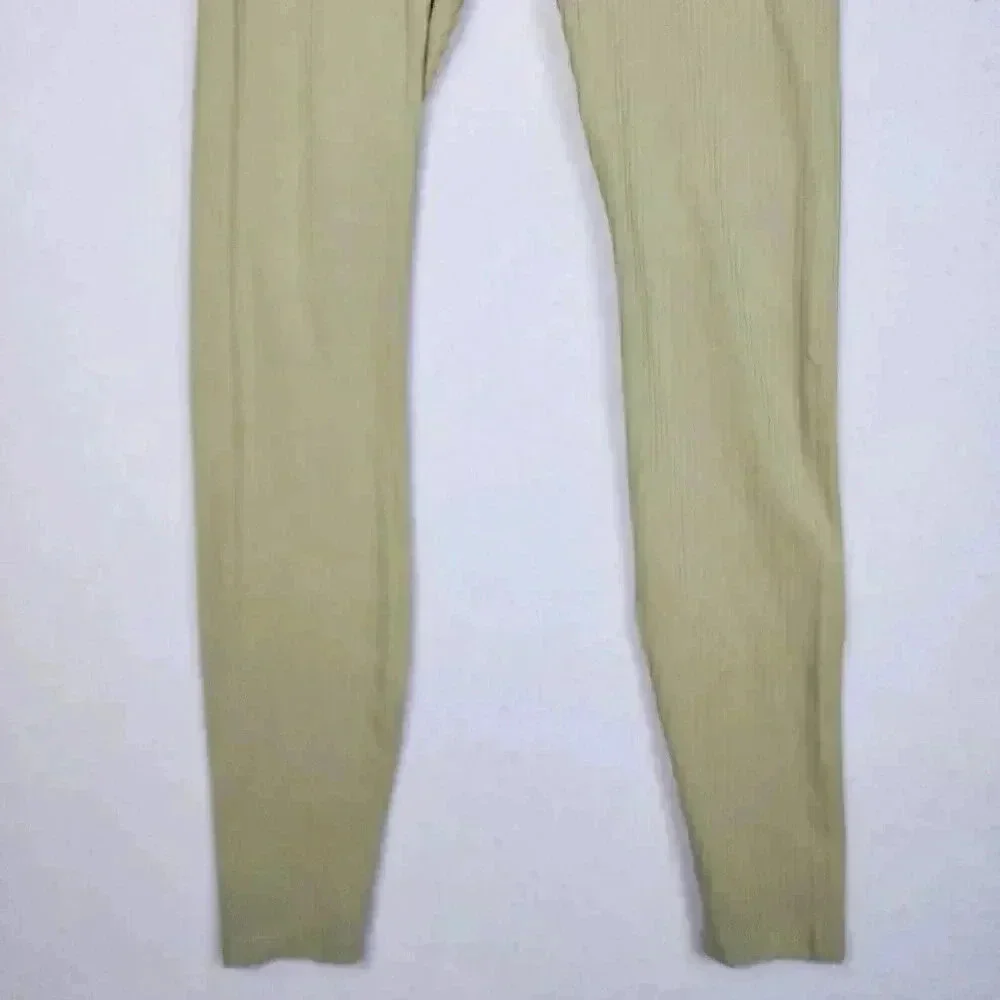 All in Motion Women's Size XS High Rise Rib Seamless Legging Sage Green Yoga Run